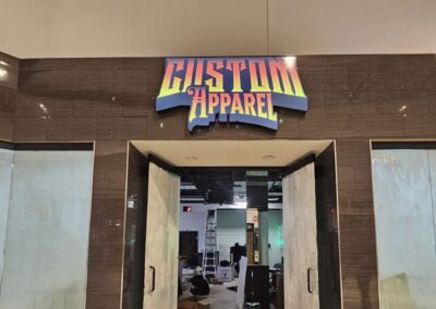 Interior Clothing Store Signs