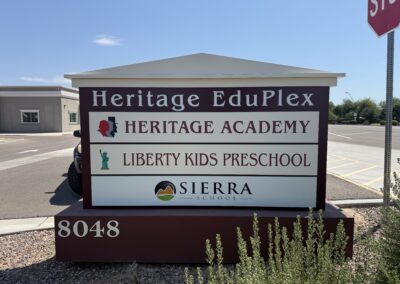 Exterior Monument Tenant Panels for School