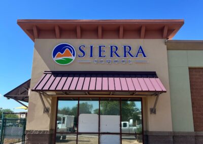 Exterior Entrance Signs for School